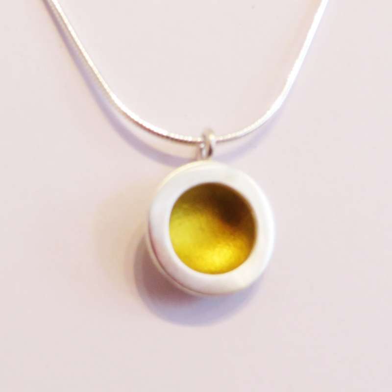 Yellow Circle Necklace